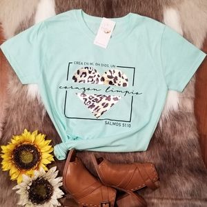 Slim Fit Salmos 51:10 Tee